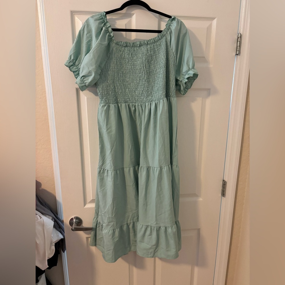 Shein Curve Mint Green Dress